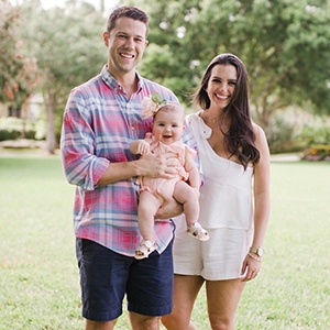 Dr. Chafin and his wife and daughter outdoors