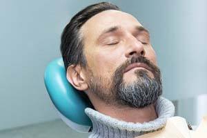 Man relaxing with general anesthesia in Jupiter