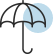 Animated umbrella icon