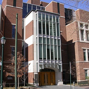 Outside view of dental school building