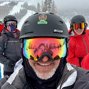 Dr. Weinstein skiing