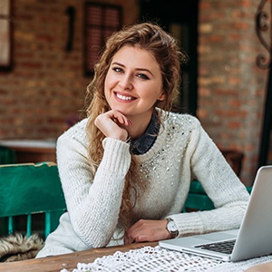 Young woman with healthy smile