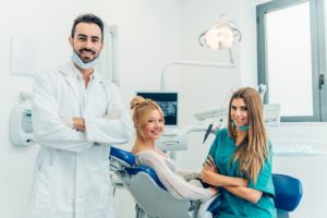 patient during her dental implant consultation in Palm Beach Gardens